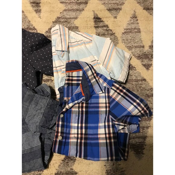 Old Navy Boys Short Sleeve Button Up Collared Shirts Size Medium 8 - Picture 3 of 8